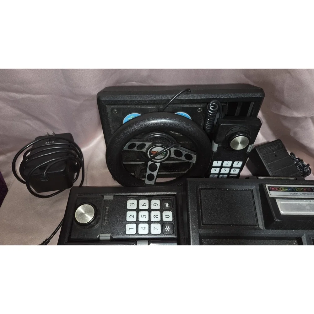 Coleco Vision Console Bundle Controllers & Expansion, UNTESTED